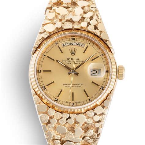 gold nugget bracelet rolex|nova golden nugget rolex date.